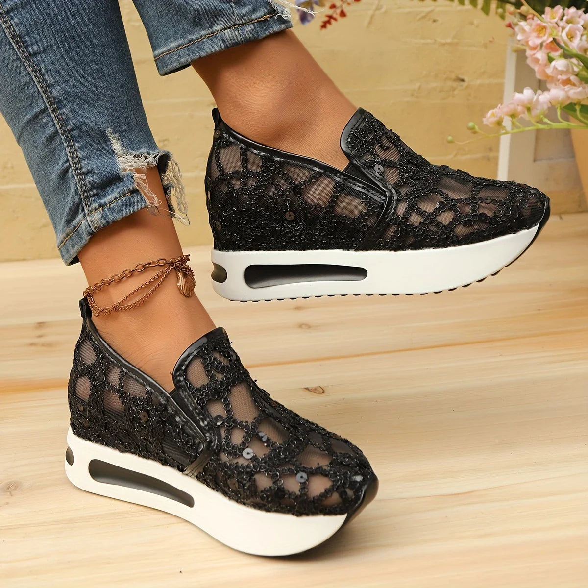 De Viva Sneakers - glanzend